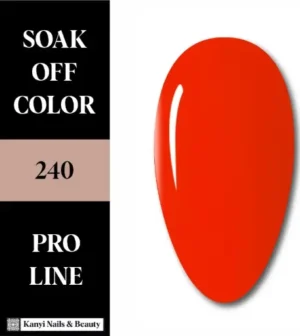 SEMIPERMANENTE 240 10 ML El Rojo Coral Vibrante ✨Gel